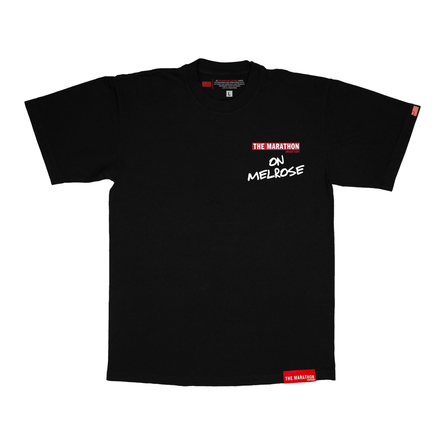 The Marathon Rooftop “ON MELROSE” T-Shirt - Black