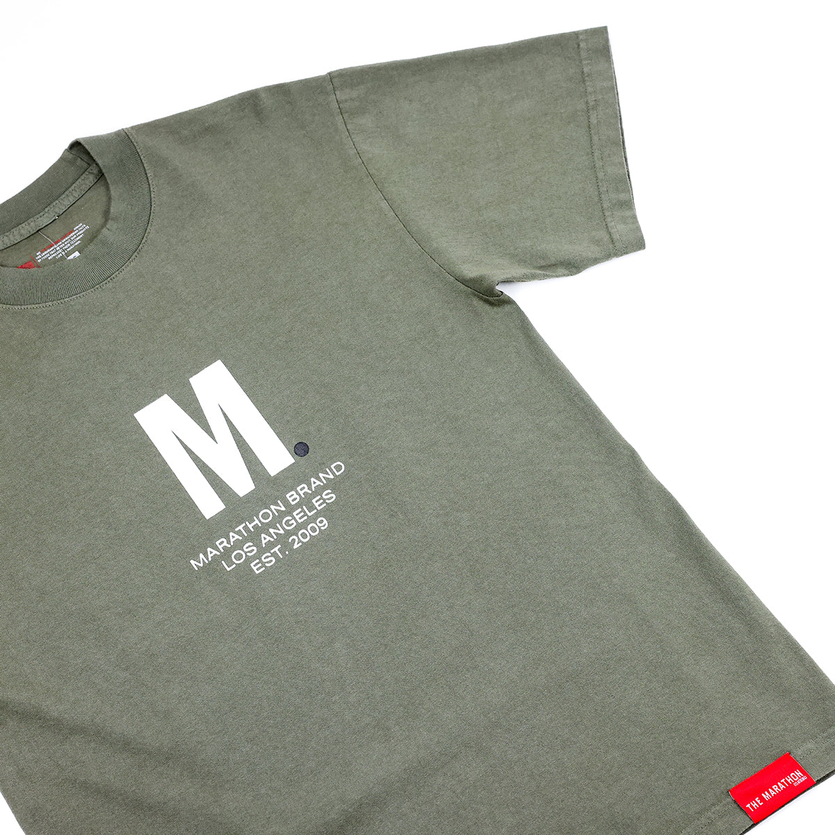 Big M. T-Shirt - Olive/White