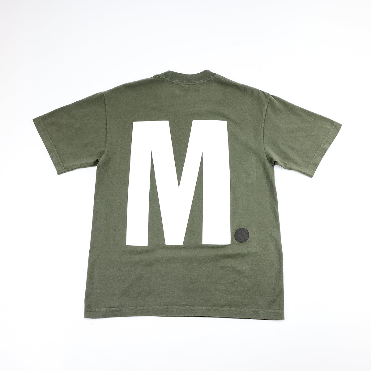 Big M. T-Shirt - Olive/White