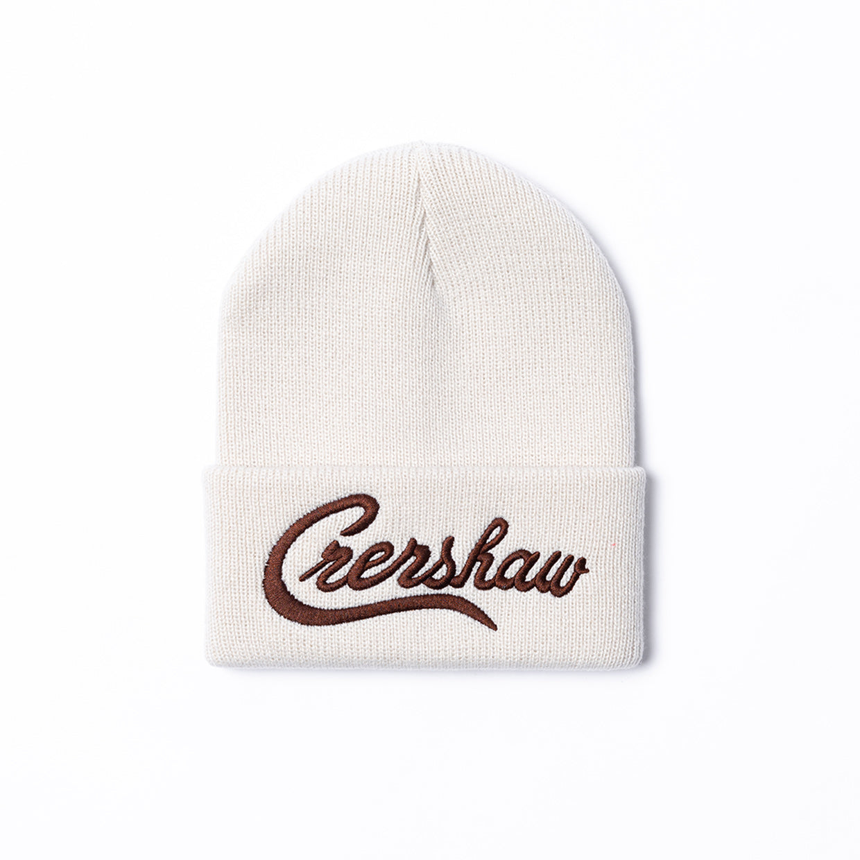 Crenshaw Limited Edition Heavyweight Beanie - Tan/Brown
