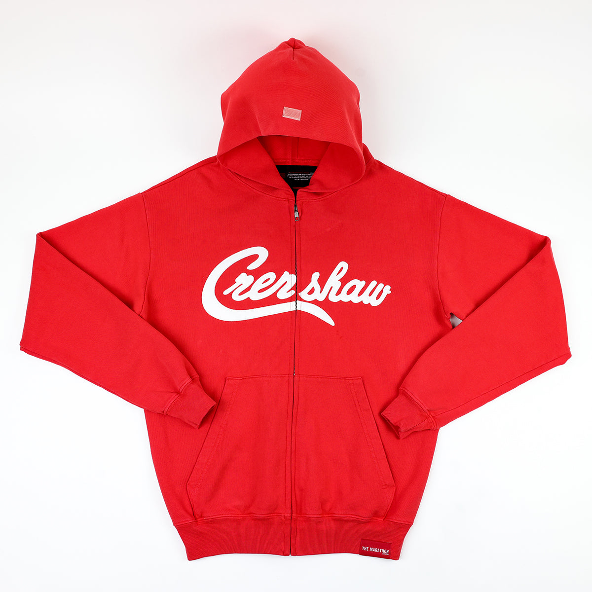 Crenshaw Zip-Up Sweatshirt - Red/White