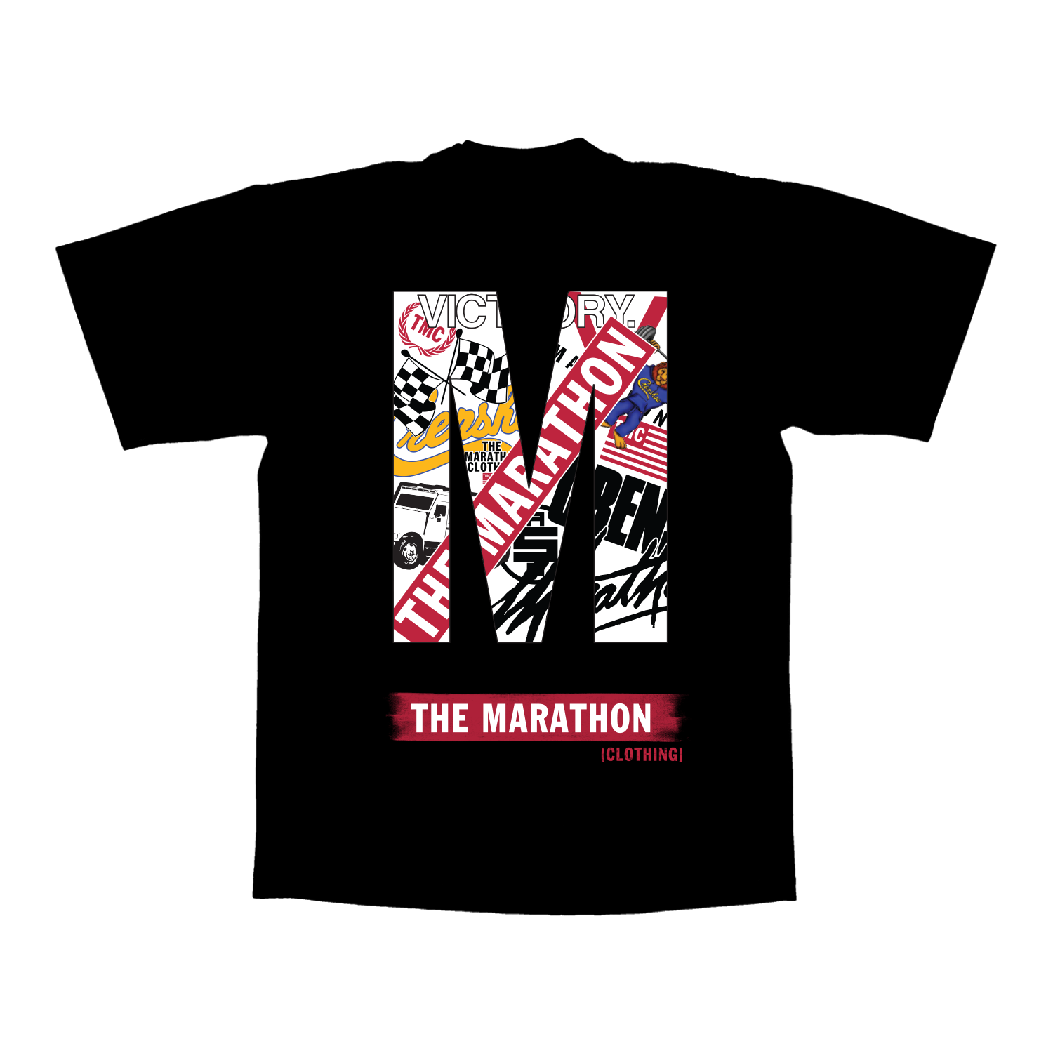 Marathon Bar 2.0 T-Shirt - Black/Red