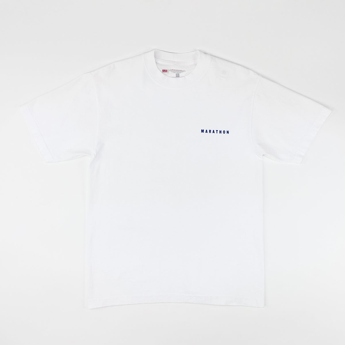 Marathon Signature Classic T-Shirt - White/Navy