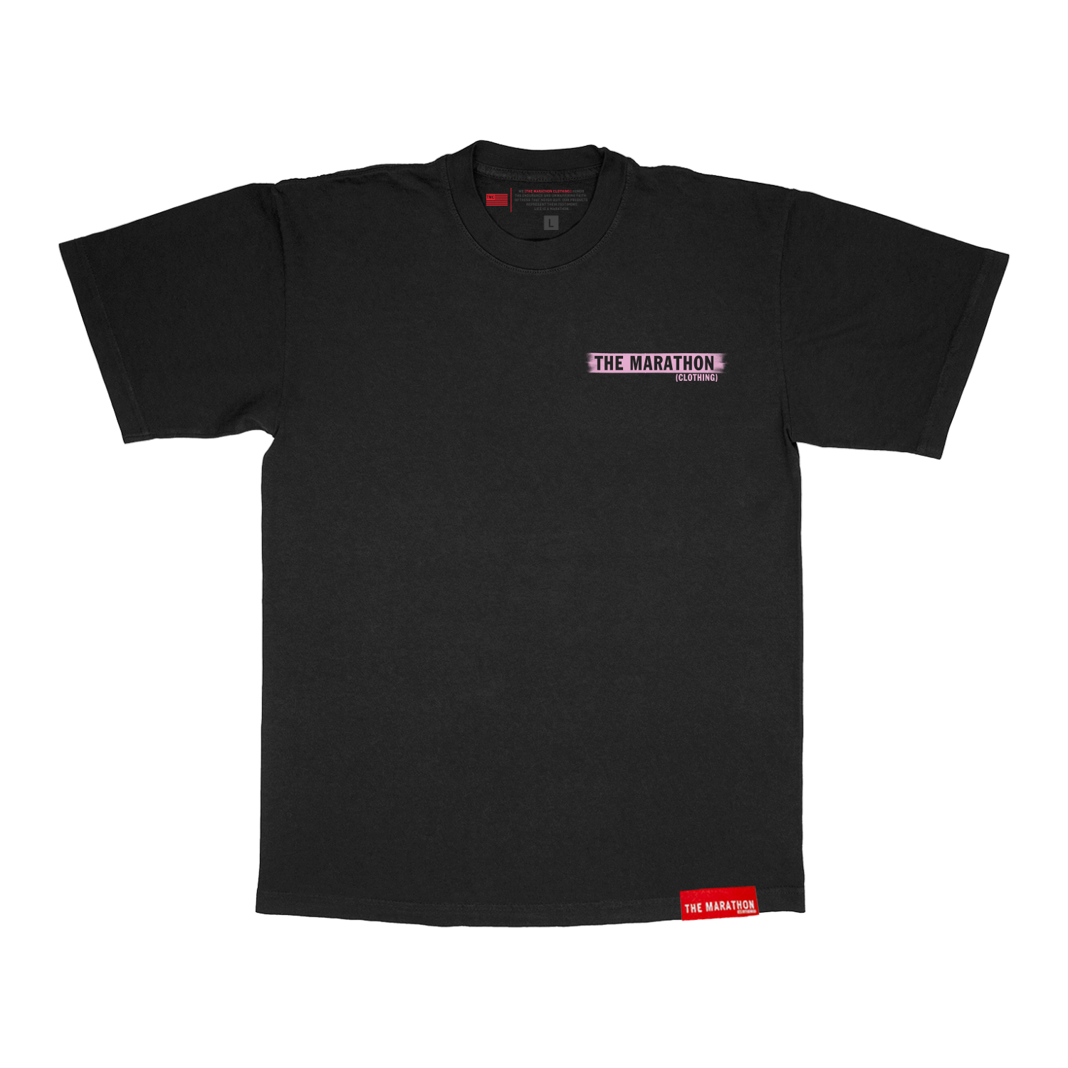 The Brand T-Shirt - Vintage Black/Pink