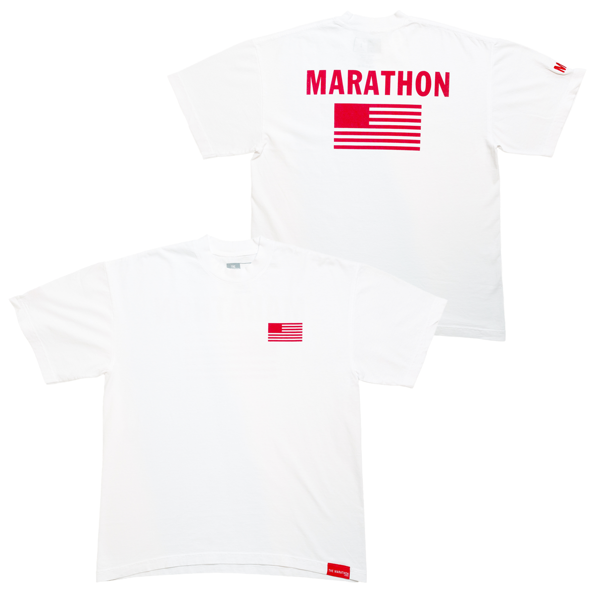 TMC Color Block Flag T-shirt - White/Red