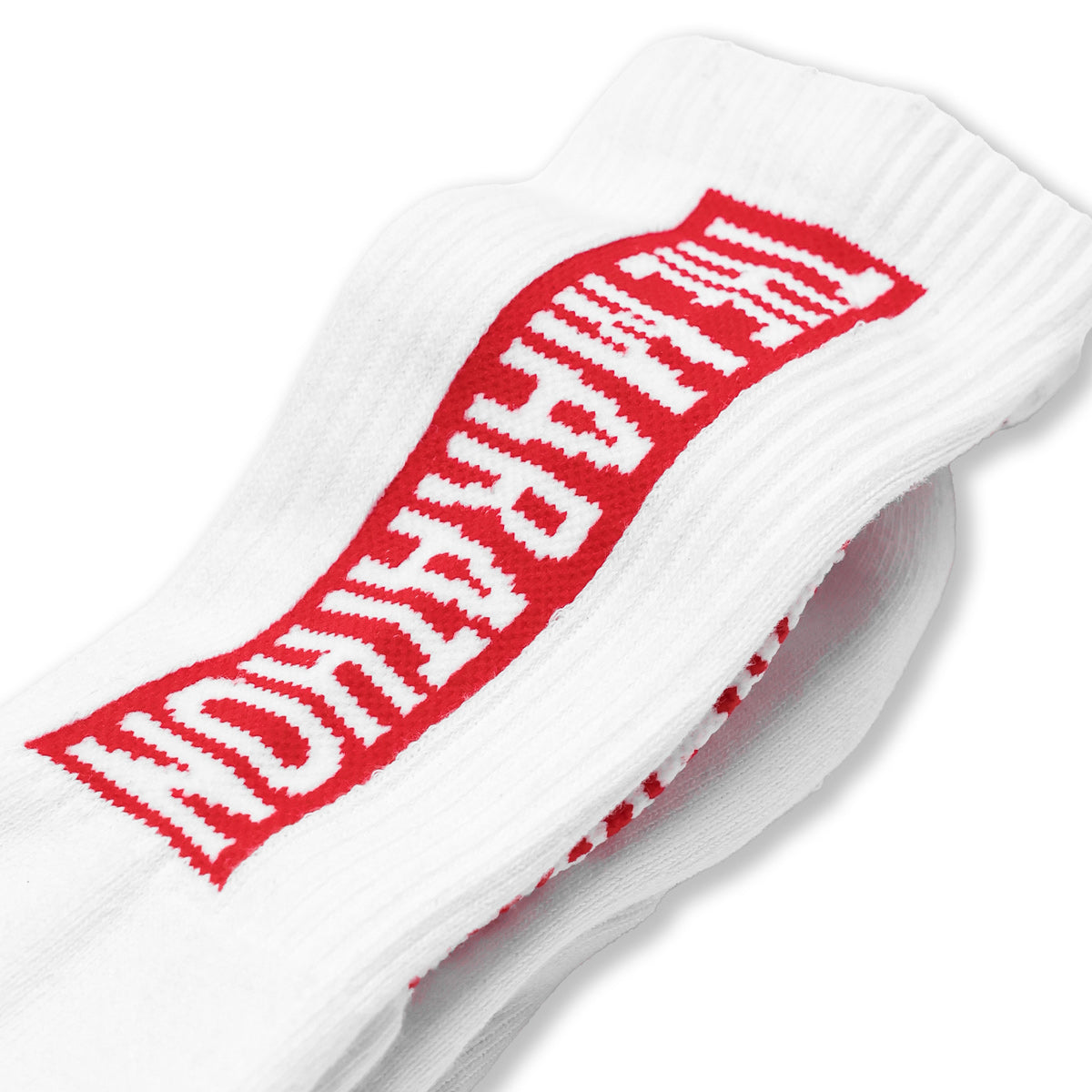 Marathon Bar Sock - White/Red