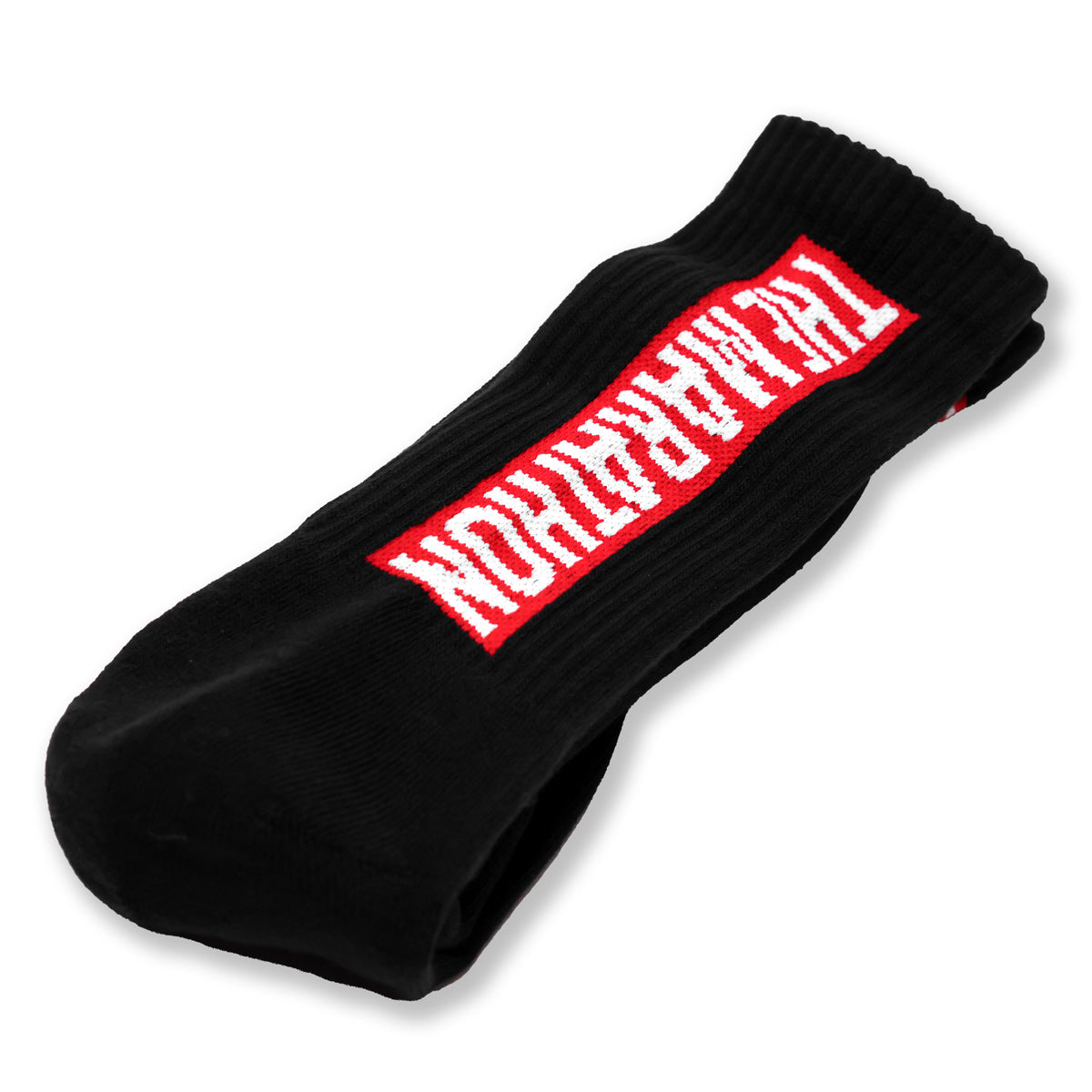 Marathon Bar Sock - Black/Red