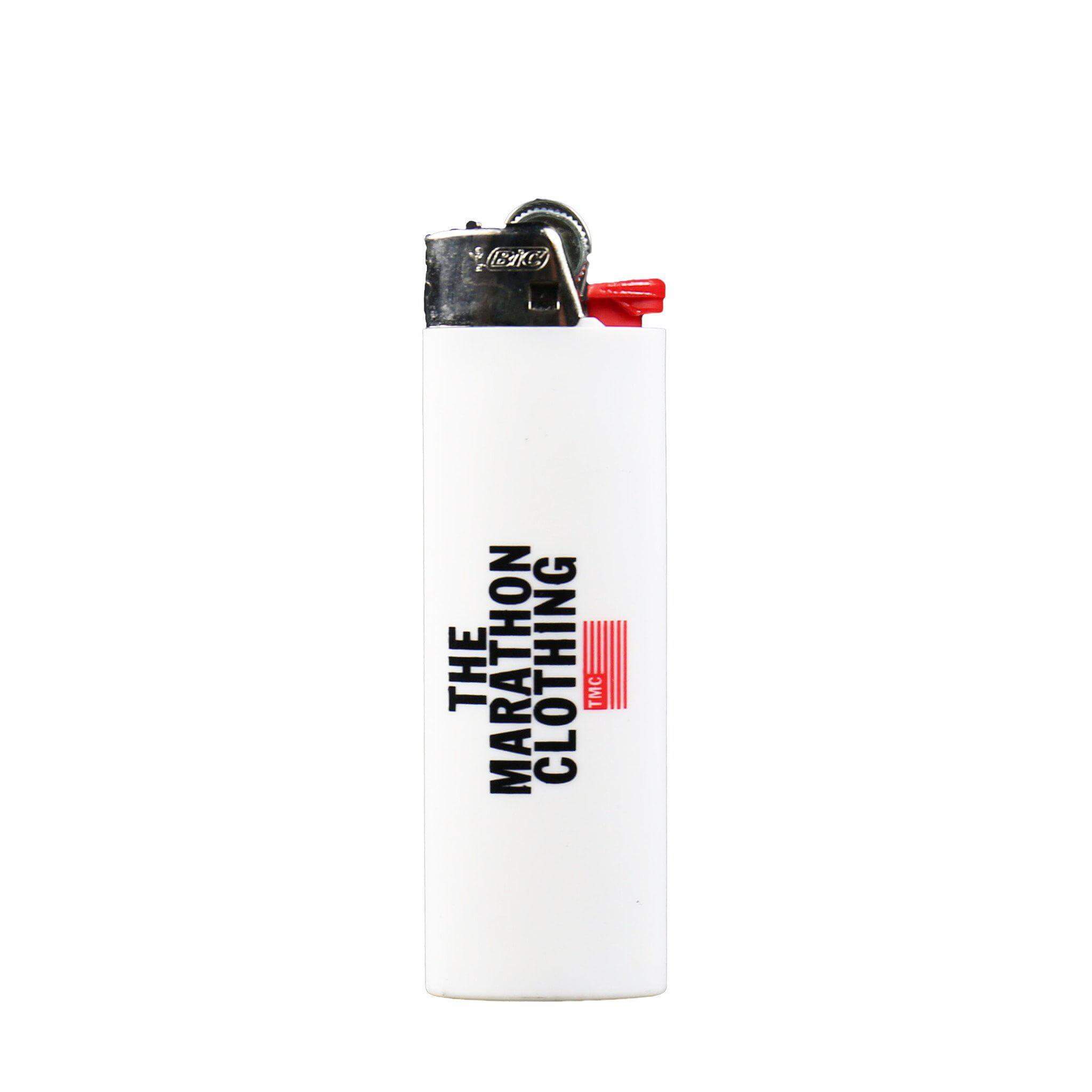 TMC Stacked Logo Lighter - White