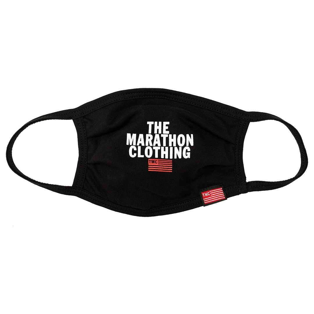 TMC Stacked Logo Face Mask - Black