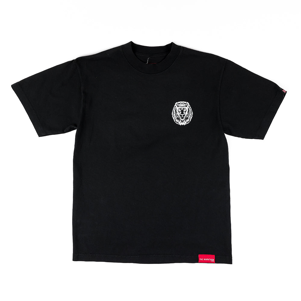Vintage Lion T-Shirt - Black/White